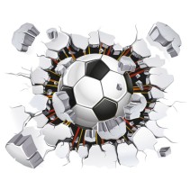Vinilos y pegatinas de fútbol 3d balón o pelota